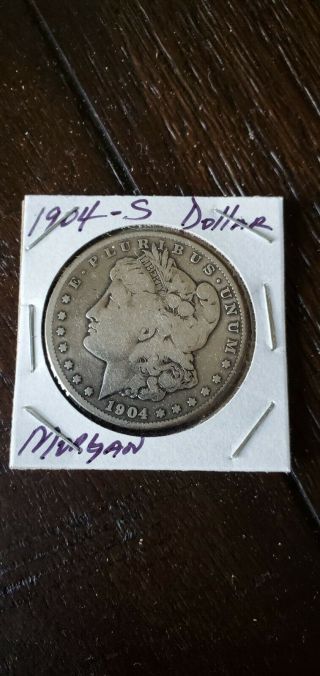 1904 - S Morgan Dollars Silver Coin