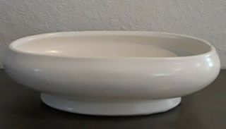 Vintage Mccoy Floraline Usa Oval Footed Planter 476 - 8 Cream/ White