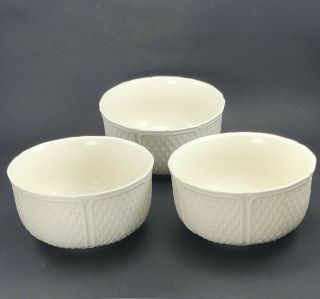 Gien Large Pont Aux Choux Cereal Bowls Cream Color Set Of 3