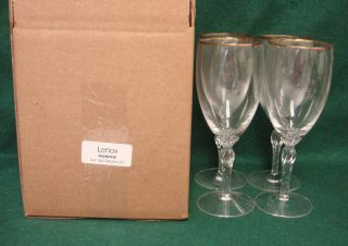 Lenox Monroe (gold) Ice Tea Glasses Set Of Four More Available