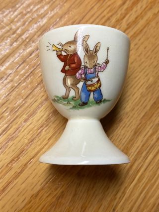 Vintage Bunnykins Royal Doulton English Porcelain Egg Cup