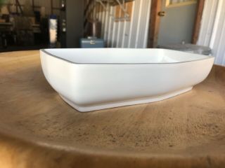 Red Wing Art Pottery Ivory Serving Bowl Dish Planter Garden Line 5019 from 1957 2