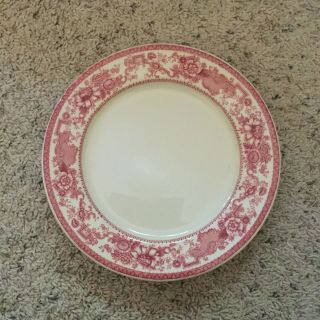 Old Ivory Syracuse China Restaurant Ware Red White 9 1/2” Plates