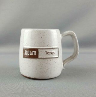 Rolm Cbx Telephone Keypad Advertising Vintage Onion River Pottery Coffee Mug Cup