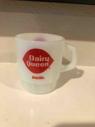 Old Dairy Queen Drive - In Restaurant Brazier Fire King Advertising Mug