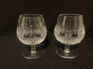 2 Waterford Crystal Colleen 5 1/8 " Brandy Snifter Glasses - Branded