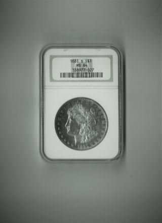 Year Was $79.  95 Now$64.  95 Awesome 1881 - S Ngc Ms - 64 Morgan Dollar