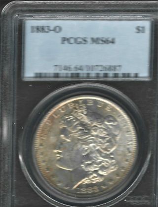 Year Was $69.  95 Now $60.  95 Pcgs Ms - 64 1883 - O Morgan Silver Dollar