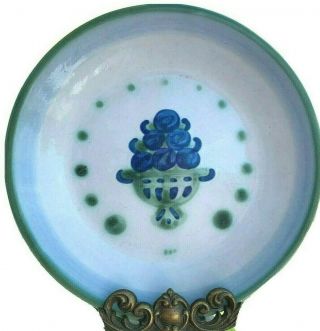 Ma Hadley Pottery Bouquet Blueberry Salad Dessert 7 3/4” Plate Vintage Signed