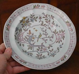 Lovely Vintage Adams Calyx Ware Singapore Bird Flat Rimmed Soup Bowl - Have 6