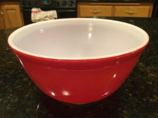 Vintage Pyrex Red Primary Colors Mixing Bowl 402 – 1 ½ Qt - Looks Best Yet