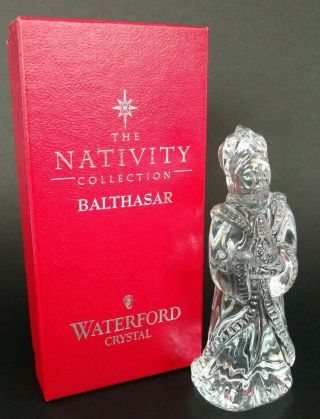 Waterford Crystal Figurine Christmas Nativity King Balthasar W/ Box