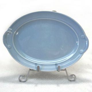 Vintage Taylor Smith & Taylor 11 " Oval Serving Platter In Luray Pastels Blue