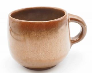 Vintage Frankoma 4c Brown Coffee Cup Mug