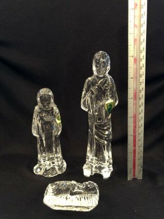 Waterford Crystal 3 - Piece Nativity Set