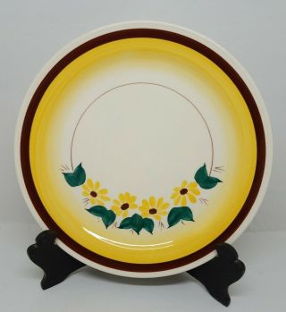Vernonware/metlox Brown Eyed Susan Pattern Vintage 1946 - 58 Dinner Plate 9 5/8 "
