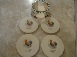 Home & Garden Party Ltd Rooster Boxed Set of 4 - 4 