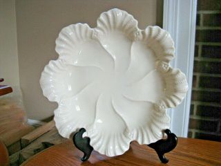 Lenox Fine Ivory 10 1/2 " Scalloped Oyster Serving Dish