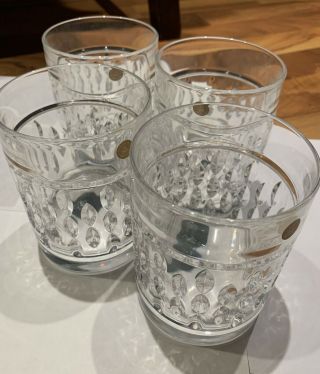 4 Ralph Lauren Aston Double Old Fashioned Crystal Glasses Heavy $185 Msrp