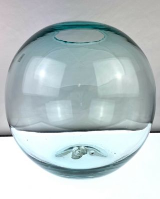 Blenko Glass 7928L Ball Vase in Antique Green 3