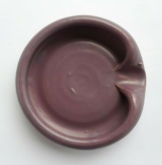 Vintage Arts & Crafts Francis Duggan Old Pot Shop Norwalk Ct Purple Ashtray
