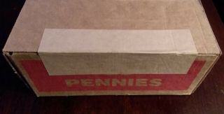 Unsearched,  Fed Box Of Pennies,  $25 Fv