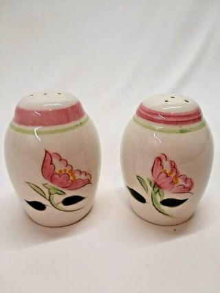 Stangl Pottery Wild Rose Salt And Pepper Shakers Mcm