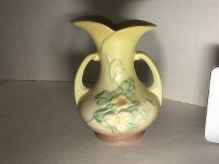 Hull Pottery Wildflowers W8 - 7 1/2” Double Handle Vase,  No Cracks/chips