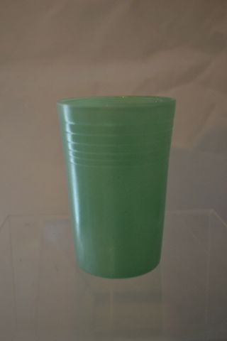 Vintage Green Juice Glass 3 1/2 Inches Tall