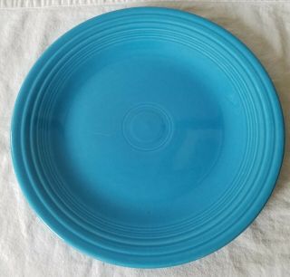 Turquoise Blue Homer Laughlin Fiesta 10 1/2 - Inch China Dinner Plate