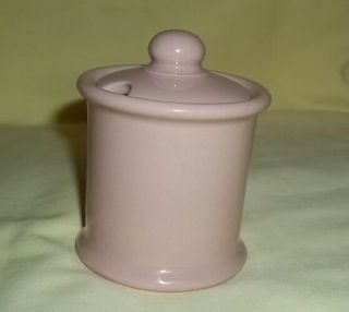 Vintage Buffalo China Rouge Ware Condiment Jar With Cover -