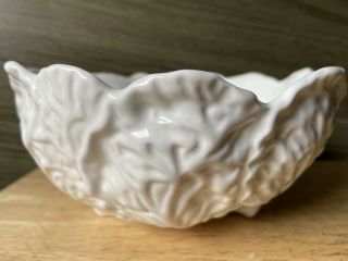 Coalport Countryware White Embossed Leaves Bone China Bowl Dish 6 " Guc B2k