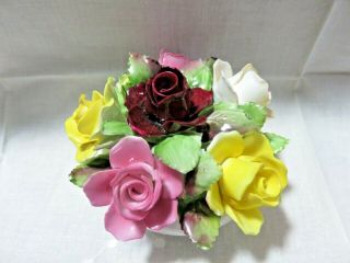 Vintage Royal Adderley Bone China Flower Bouquet Of Roses