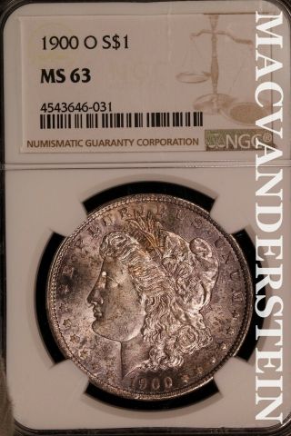 1900 - O Morgan Dollar - Ngc Ms 63 Brilliant Uncirculated Slm264