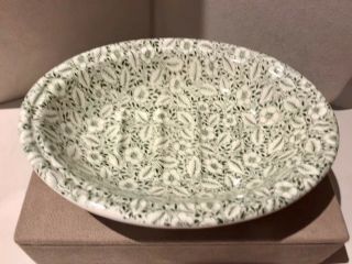 MASON’S CRABTREE & EVELYN SOAP DISH WEDGEWOOD GROUP GREEN FLORAL CHINTZ/ENGLAND 3