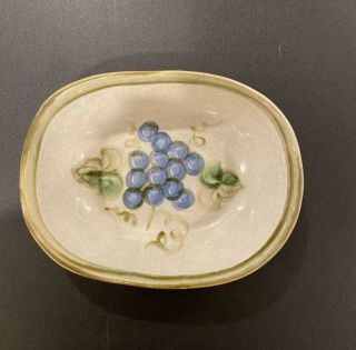 Vintage John B Taylor Ceramics Grapes Oval Bowl