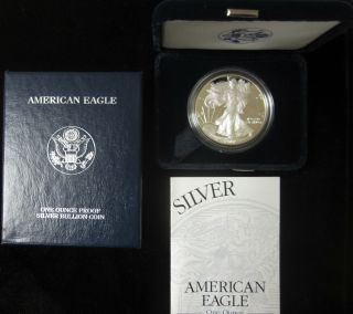 2002 W Proof Usa American 1 Oz Silver Eagle