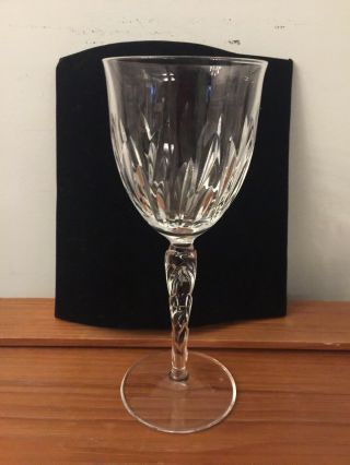 Elegant Tiffany & Co.  Crystal Chrysanthemum 7 7/8 " Claret Wine Goblet