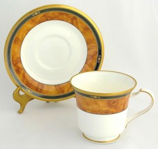 Noritake Cabot Bone China Tea Cup & Saucer Set 9785 - Ex.