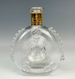 Baccarat French Crystal Louis Xiii Remy Martin Cognac Empty Glass Decanter Rmg