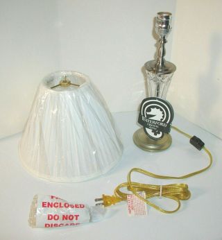 Stratton L&s 21 " Inch Waterford Antique Brass Crystal Table Lamp W/box Not