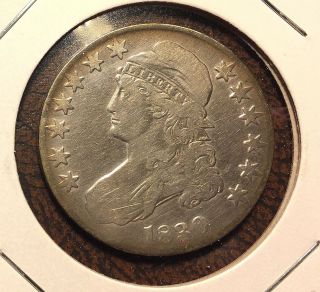Looking 1830 Capped Bust Half Dollar - Vf Plus