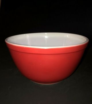 402 Vintage Pyrex Primary Red Mixing Nesting Bowl 1 1/2 Qt