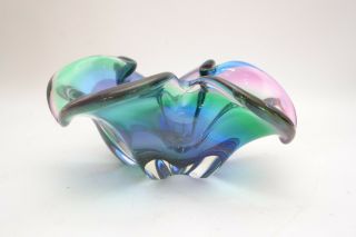 Stunning Kamei Japanese Mid Century Vintage Art Glass Bowl 3