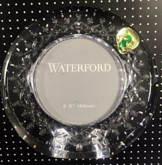 Waterford Lead Crystal Lismore Pattern Round Mini Frame Labels 00m1