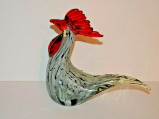 Murano Glass Rooster - Ann Primrose art glass - 8 