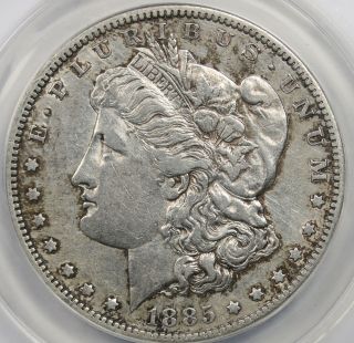 1885 - S Morgan Dollar $1 XF EF 40 Details ANACS 3