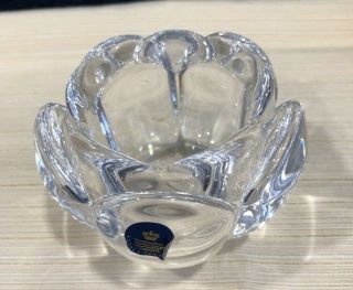 Royal Copenhagen Crystal Lotus Votive Candle Holder Denmark