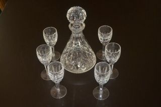 Waterford Crystal Lismore Roly Poly Decanter W/ Stopper 10 3/4 " H