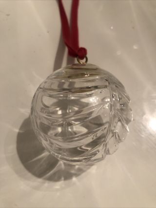 Tiffany & Co Solid Crystal Ball Christmas Ornament
